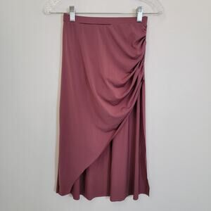 Weissman Skirt Girls Dance Costume Ballet Asymmetrical Maroon Jazz Tiered Midi